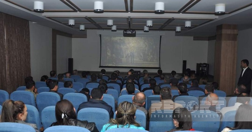Biləsuvarda əfsanəvi döyüşçü Natiq Qasımova həsr olunan “Oğul” filmi nümayiş edilib