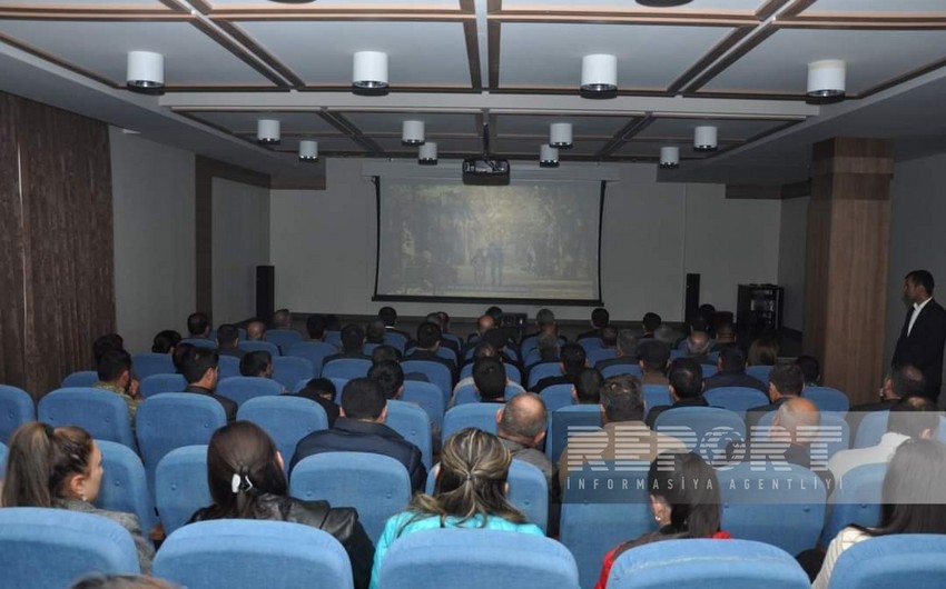 Biləsuvarda əfsanəvi döyüşçü Natiq Qasımova həsr olunan “Oğul” filmi nümayiş edilib