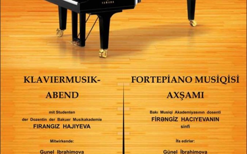 Baku to host evening of piano music