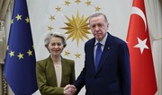 Erdogan receives Ursula von der Leyen