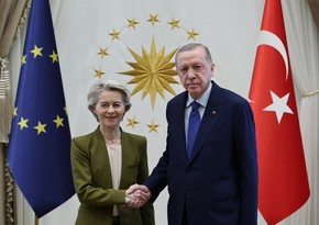 Erdogan receives Ursula von der Leyen