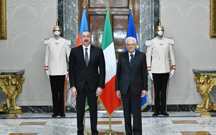 President of Italy congratulates Ilham Aliyev