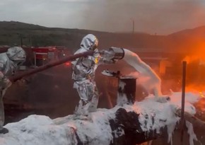 МЧС Азербайджана ликвидировало возгорание на АЗС под Ханкенди