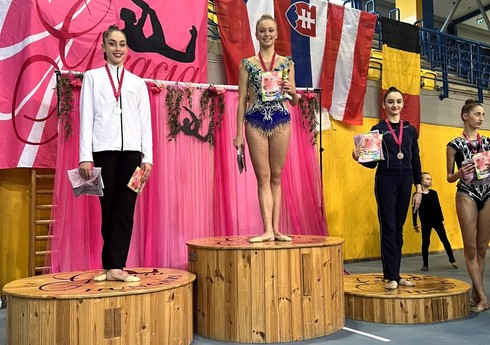 Азербайджанская гимнастка завоевала медаль в Венгрии