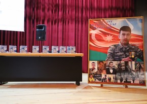 Neftçalada şəhid zabitin xatirəsinə həsr olunan kitab və film təqdim edilib