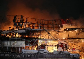 Пожар на проспекте Азадлыг в Баку потушен
