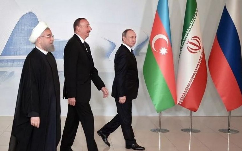 Tehran today hosts trilateral meeting of Azerbaijani, Iranian and Russian presidents