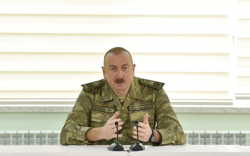 Prezident: Azərbaycan Ordusu bir çox yaşayış məntəqələrini düşməndən azad edib”
