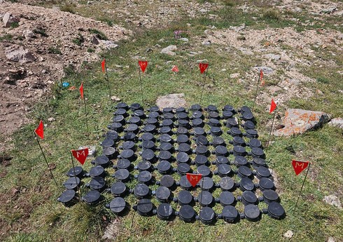 В Лачыне обнаружено большое количество противопехотных мин