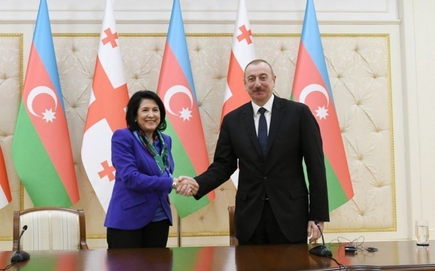 Salome Zourabichvili congratulates Ilham Aliyev