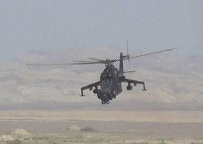 Azərbaycan Ordusu helikopterlərlə təlim keçirib