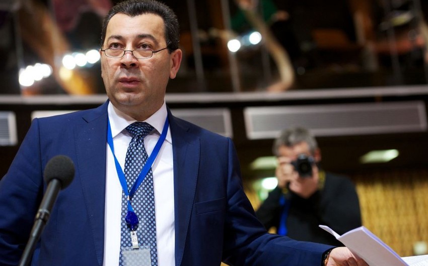 Co-rapporteur of PACE commission Samad Seyidov arrives in Serbia