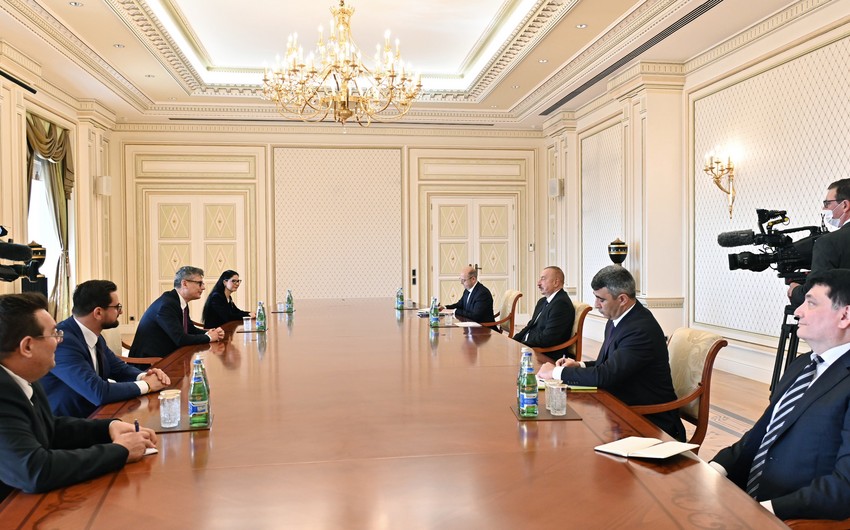 President Aliyev receives Romanian delegation 