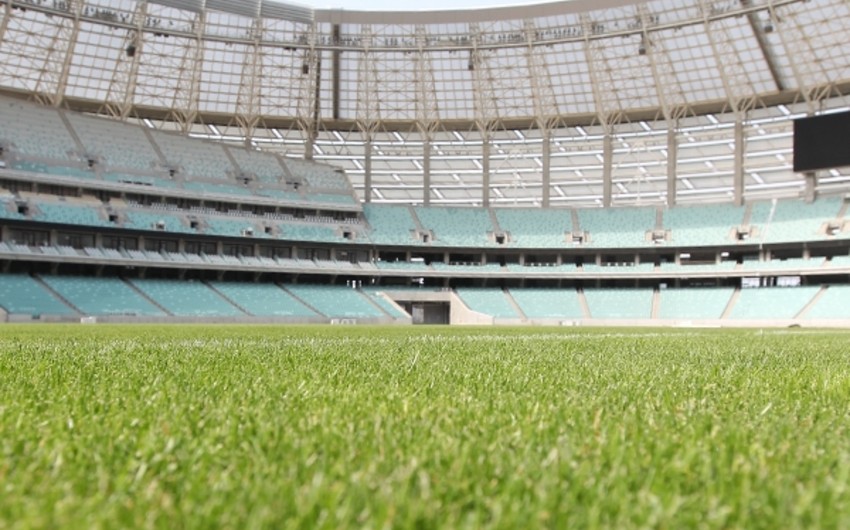 Bakı Olimpiya Stadionu Azərbaycan-İtaliya matçına hazırlanır