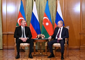 Ilham Aliyev and Vladimir Putin continue discussing issues related to AZAL plane crash