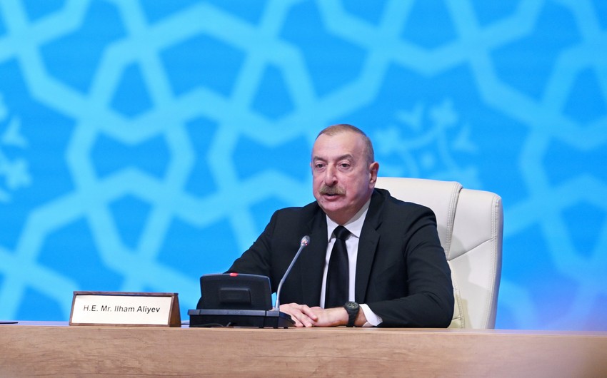 Президент: Азербайджан и Армения проводят работу по делимитации и демаркации без каких-либо посредников