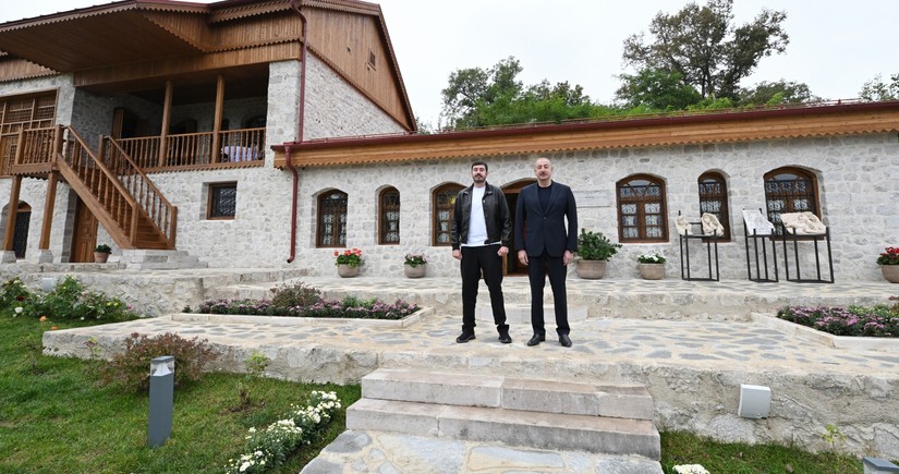 President Ilham Aliyev attends reopening of Uzeyir Hajibeyli's house-museum in Shusha