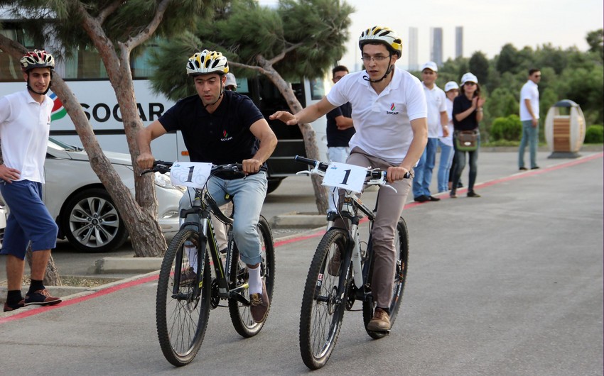 Cycling competition held among SOCAR Summer School 2015 participants