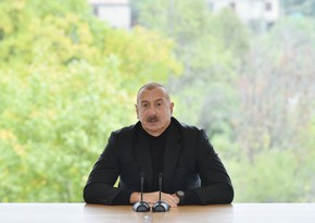 President Aliyev: Azerbaijani people's determination gave me strength