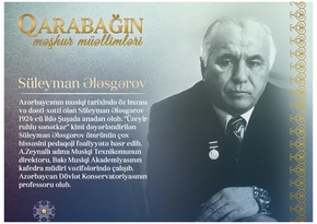 Знаменитые учителя Карабаха – Cулейман Алескеров 