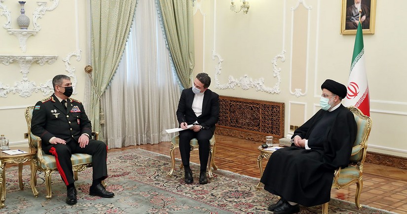 Iranian president meets visiting Azerbaijani defense minister