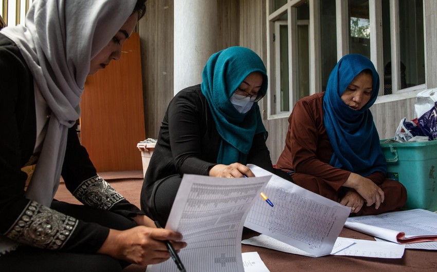 Women wearing hijab in Afghanistan to have access to education & work