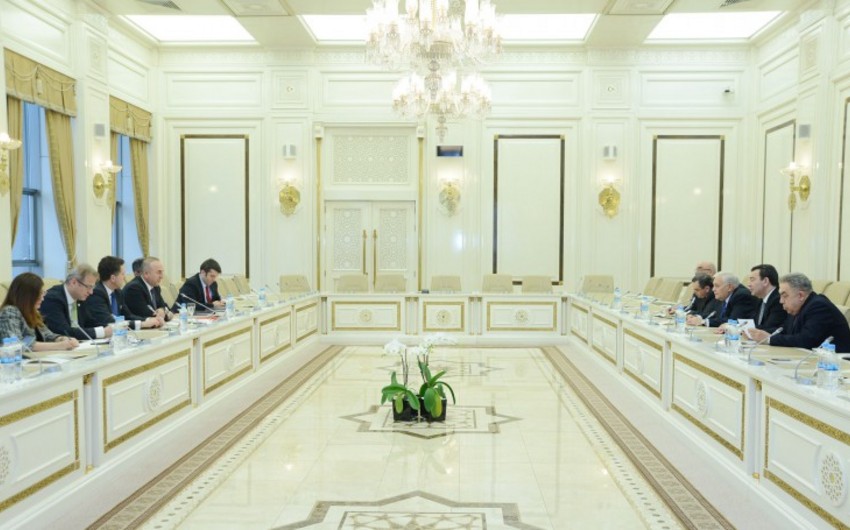 Глава МИД Турции провел встречу в Милли Меджлисе Азербайджана