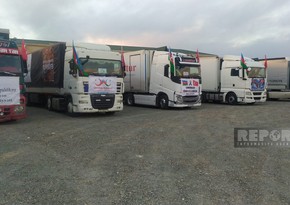 Azerbaijan sends 5 more trucks of humanitarian aid to Türkiye