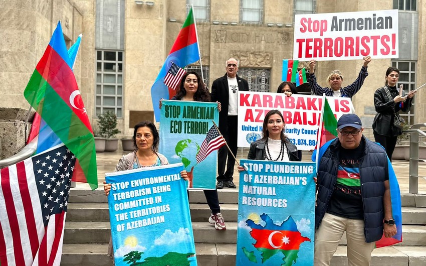 Protest against Armenian eco-terrorism held in US