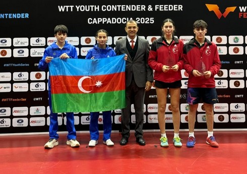 Azərbaycanın stolüstü tennisçiləri Türkiyədə keçirilən turnirin qızıl medalını qazanıblar