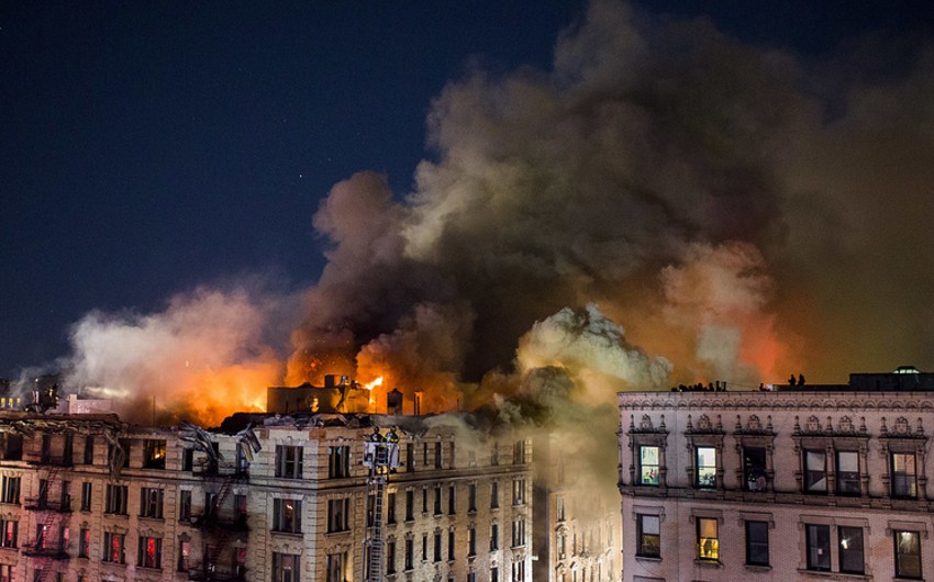 На севере Нью-Йорка произошел пожар, пострадало девять человек