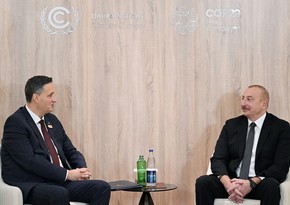 President Ilham Aliyev meets with Chairman and member of Presidency of Bosnia and Herzegovina