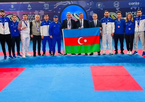 Азербайджанские каратисты завоевали семь медалей на международном турнире в Москве