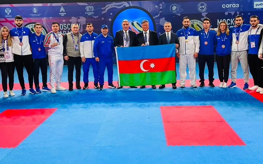 Azerbaijani karatekas claim 7 medals at tournament in Russia 