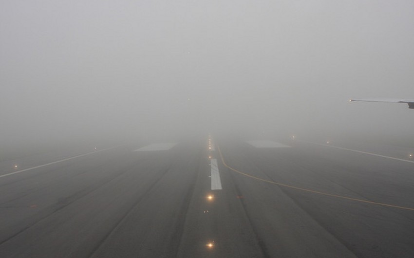 Flight to Ganja delays due to heavy fog
