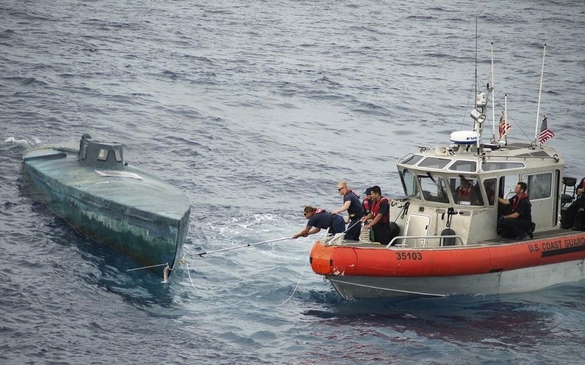 Beş tondan artıq kokain daşıyan sualtı gəmi saxlanıldı