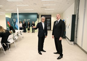 President Ilham Aliyev reviews COP29 venue preparations at Baku Olympic Stadium