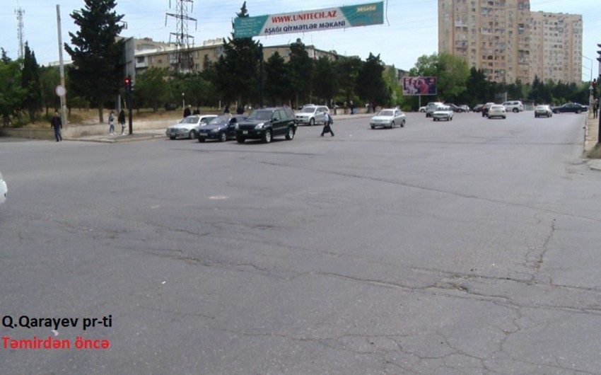 Nizami rayonunda daxili avtomobil yolları təmir edilib - VİDEOREPORTAJ - FOTO