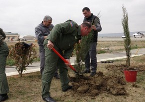 FHN-in Aviasiya dəstəsində “Heydər Əliyev İli” çərçivəsində ağacəkmə aksiyası keçirilib