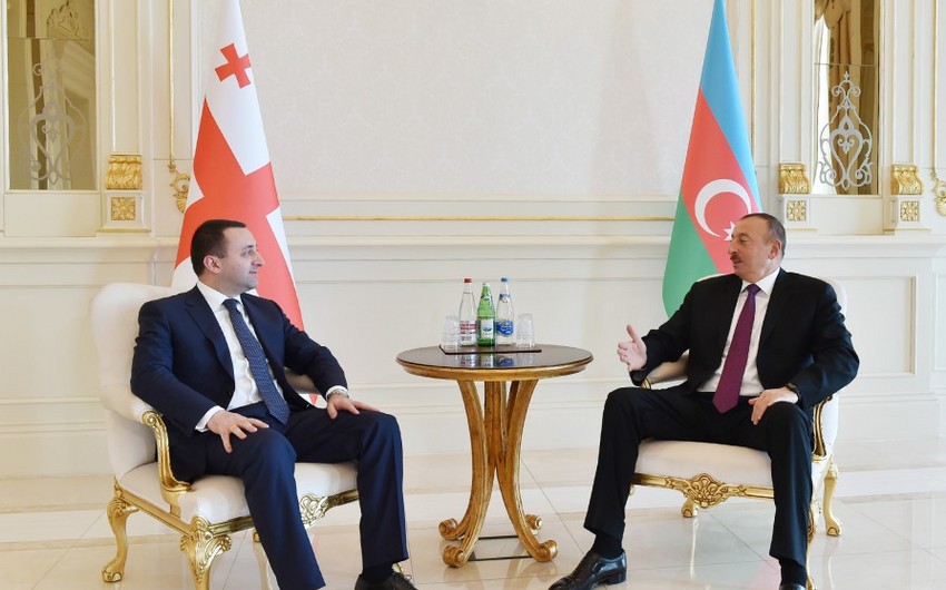 Prezident İlham Əliyev Gürcüstanın Baş nazirini qəbul edib