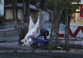 Bakıda piyada səkisində ət kəsən şəxs cərimələnib 