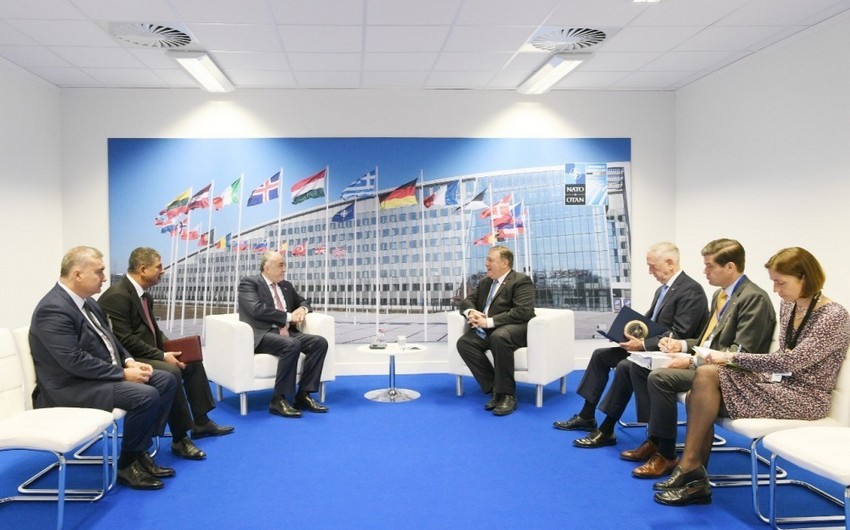 Azerbaijani Foreign and Defense Ministers met with US Secretary of State and Defense Minister in Brussels