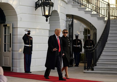 Трамп вместе с супругой покинул Белый дом, не дожидаясь инаугурации Байдена 
