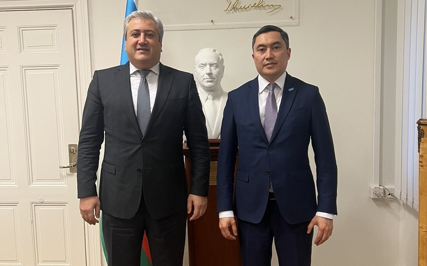 Azerbaijani ambassador to Sweden meets with Kazakh colleague