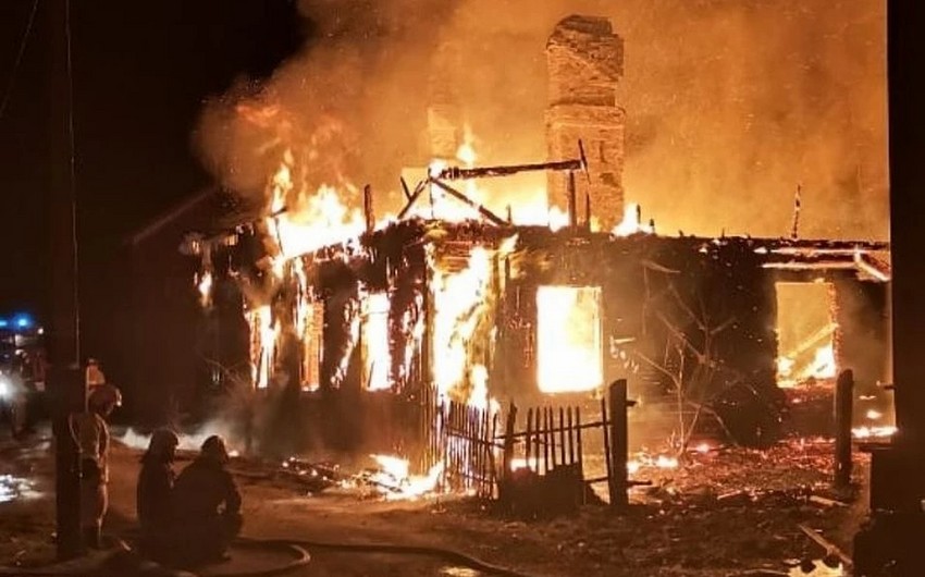Başqırdıstanda ev yanıb, 6 nəfər ölüb