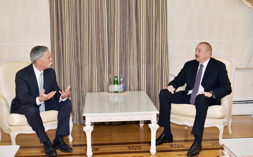Президент Ильхам Алиев принял генерального исполнительного директора Группы Формула 1