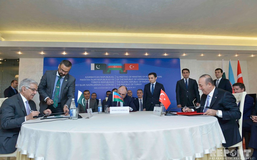 Meeting of Azerbaijani, Turkish and Pakistani FMs adopts Baku Declaration