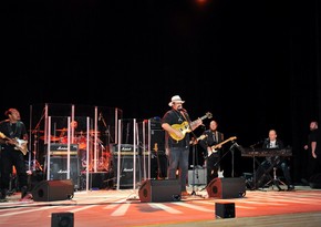 Steven Seagal gives concert at Heydar Aliyev Center