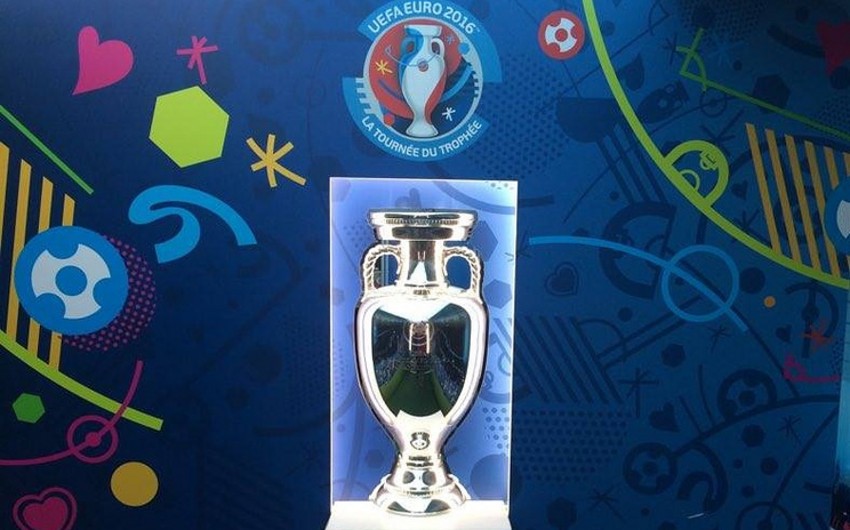 European Football Cup brought to Paris after two-month tour