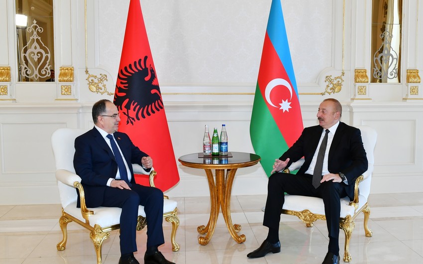 Azerbaijani and Albanian presidents hold one-on-one meeting - UPDATED 